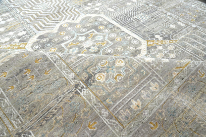 Contemporary Geometric Garden Design Rug 357x274 cm | Rug# 32080
