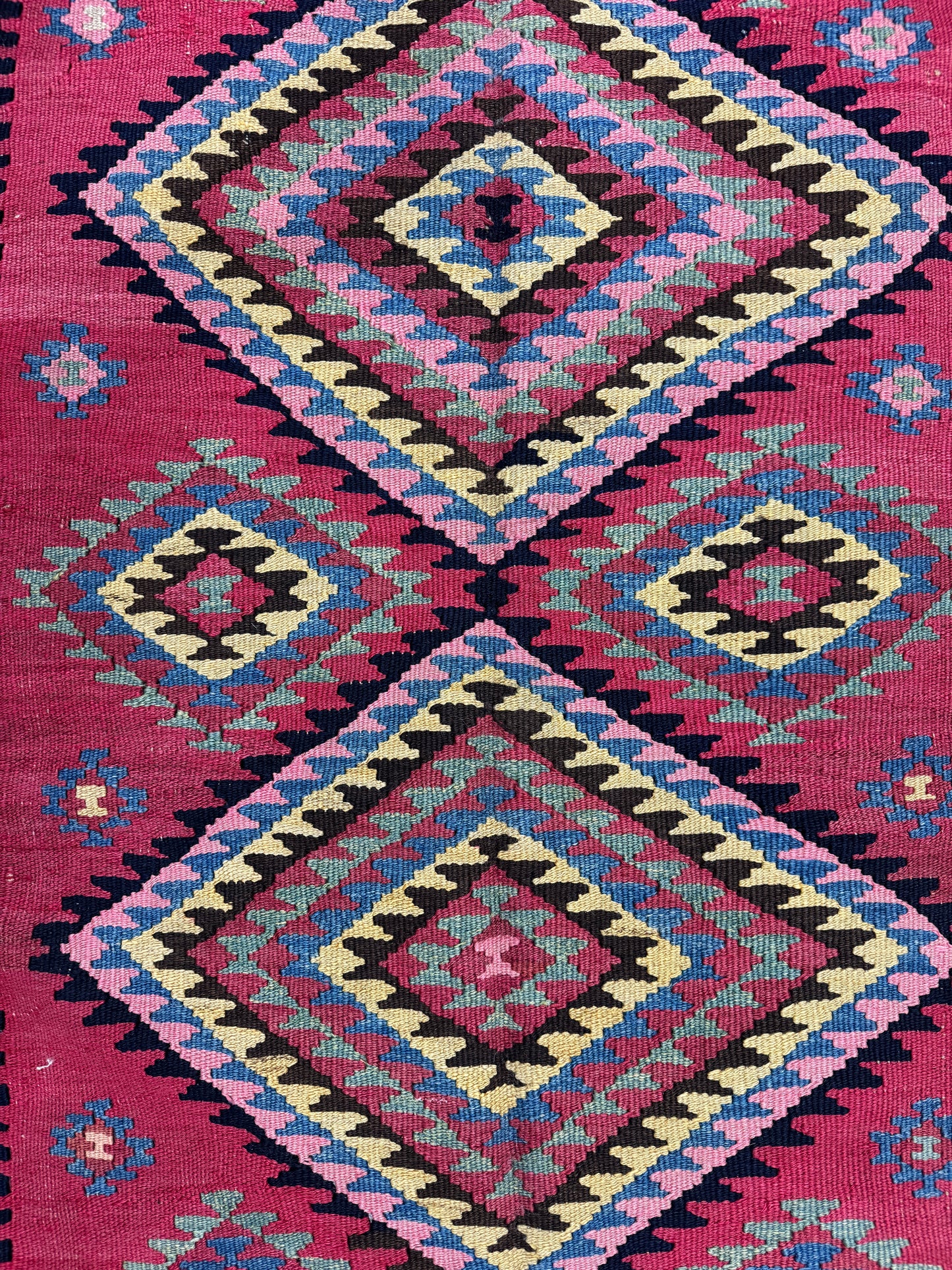 Antique Shahsavand flatweave Kilim, all wool construction, circa 1915 335x132cm | Rug# 3238