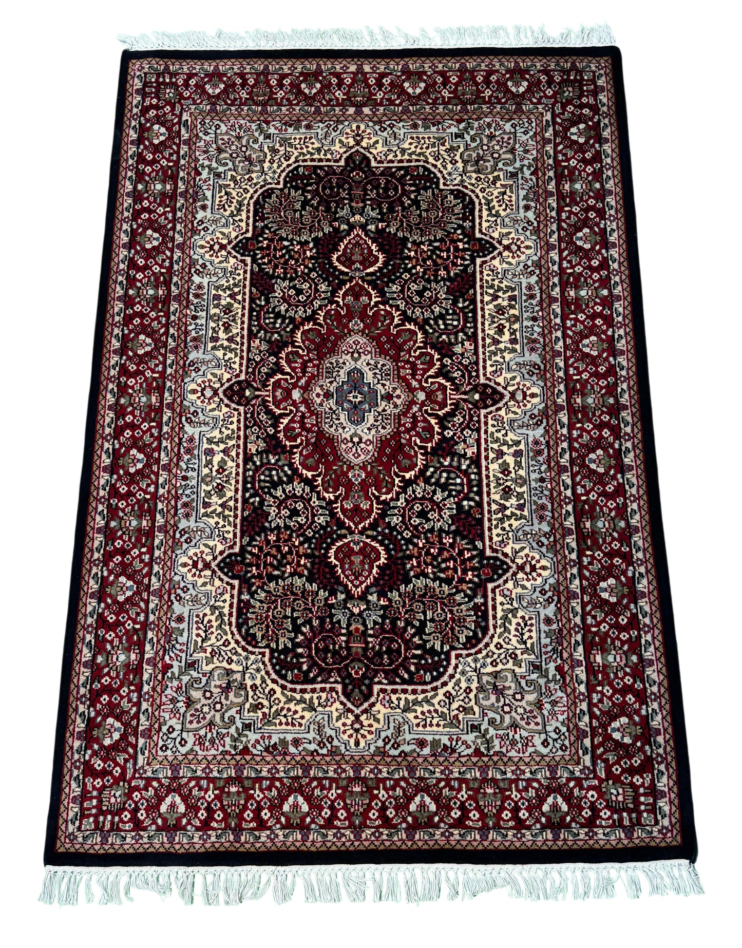 Fine weave Amritsar, classic Tabriz design, 186x122 cm | Rug# 30676
