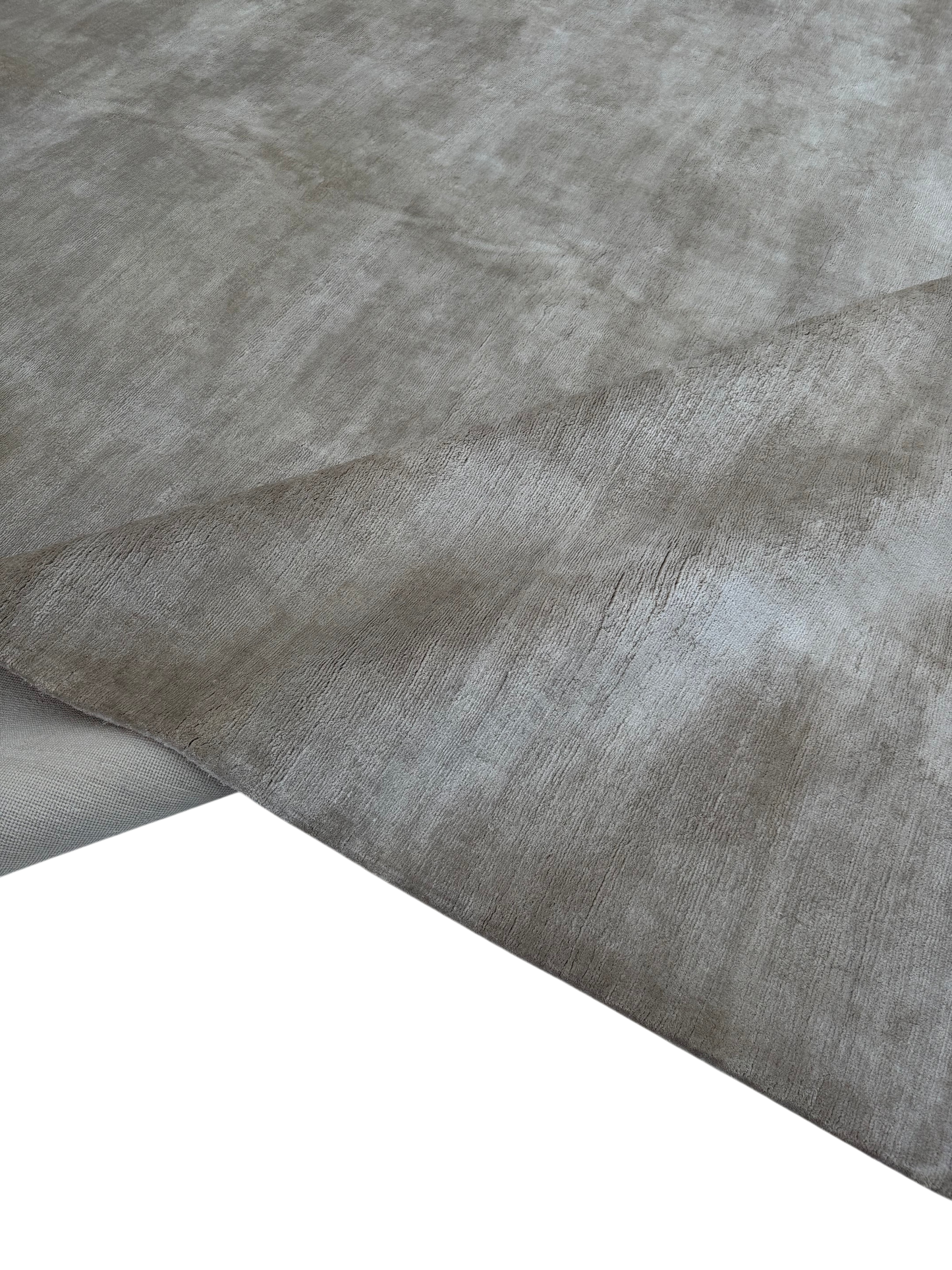 Plain colour pure Silk Hand knotted Designer Rug 368×272 cm | Rug #32128