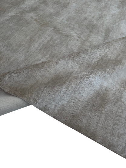 Plain colour pure Silk Hand knotted Designer Rug 368×272 cm | Rug #32128