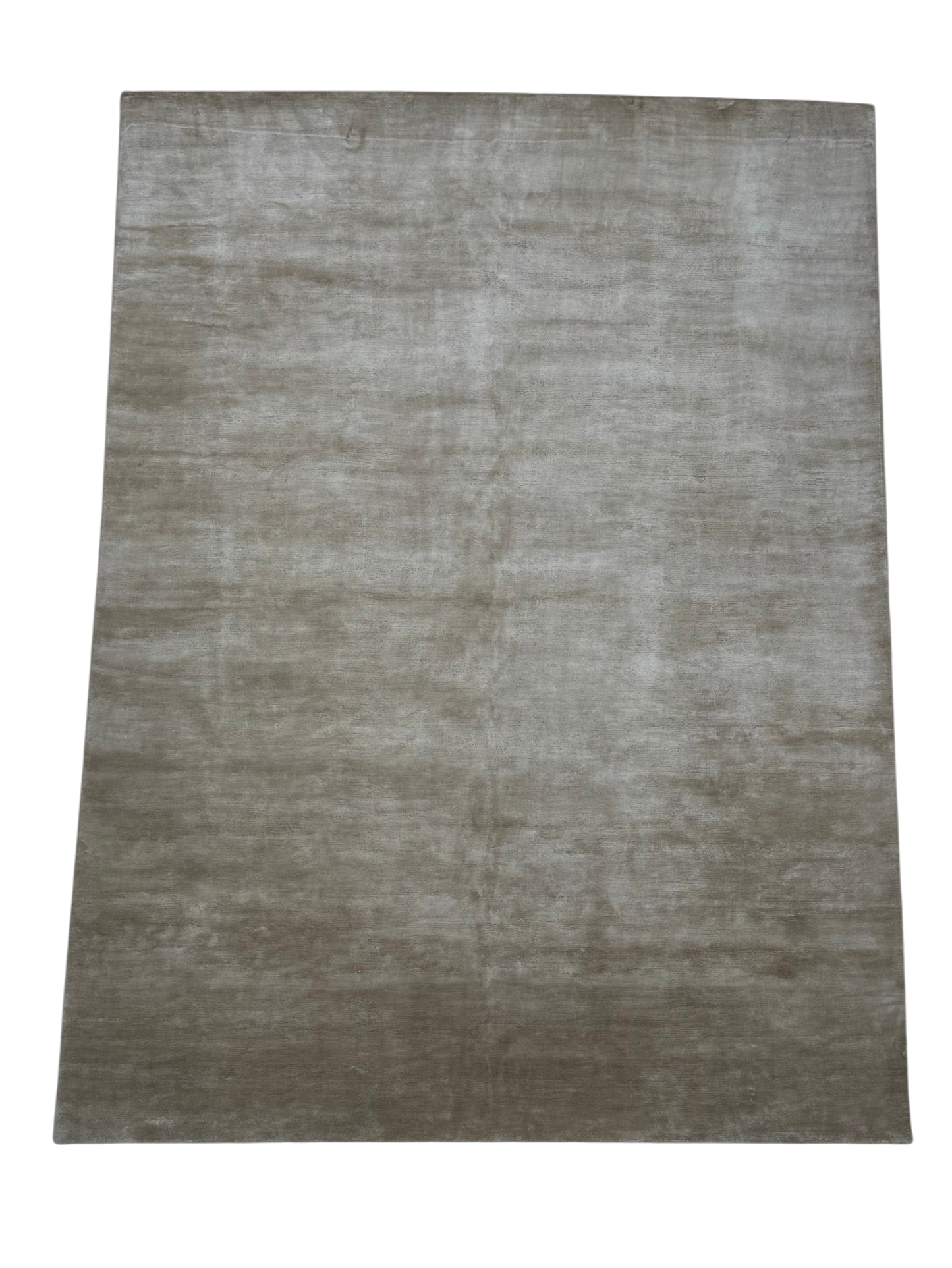 Plain colour pure Silk Hand knotted Designer Rug 368×272 cm | Rug #32128