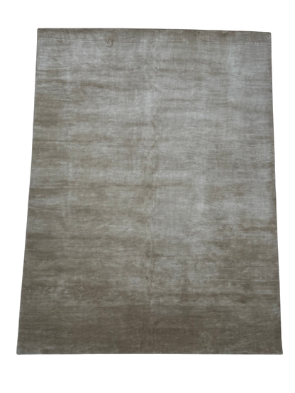 Plain colour pure Silk Hand knotted Designer Rug 368×272 cm | Rug #32128