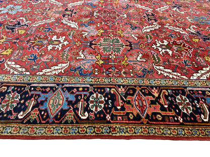 Antique Persian Bakhshaiesh Heriz Rug, 340x236 cm | Rug# 11024
