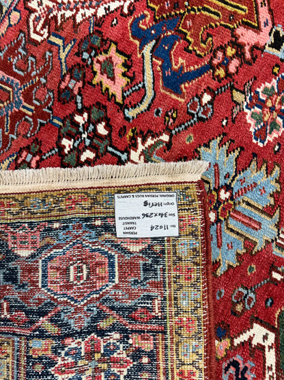 Antique Persian Bakhshaiesh Heriz Rug, 340x236 cm | Rug# 11024