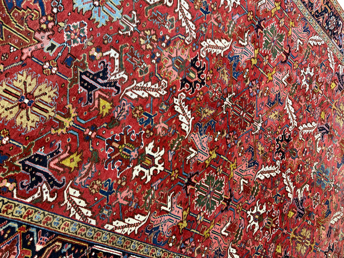 Antique Persian Bakhshaiesh Heriz Rug, 340x236 cm | Rug# 11024
