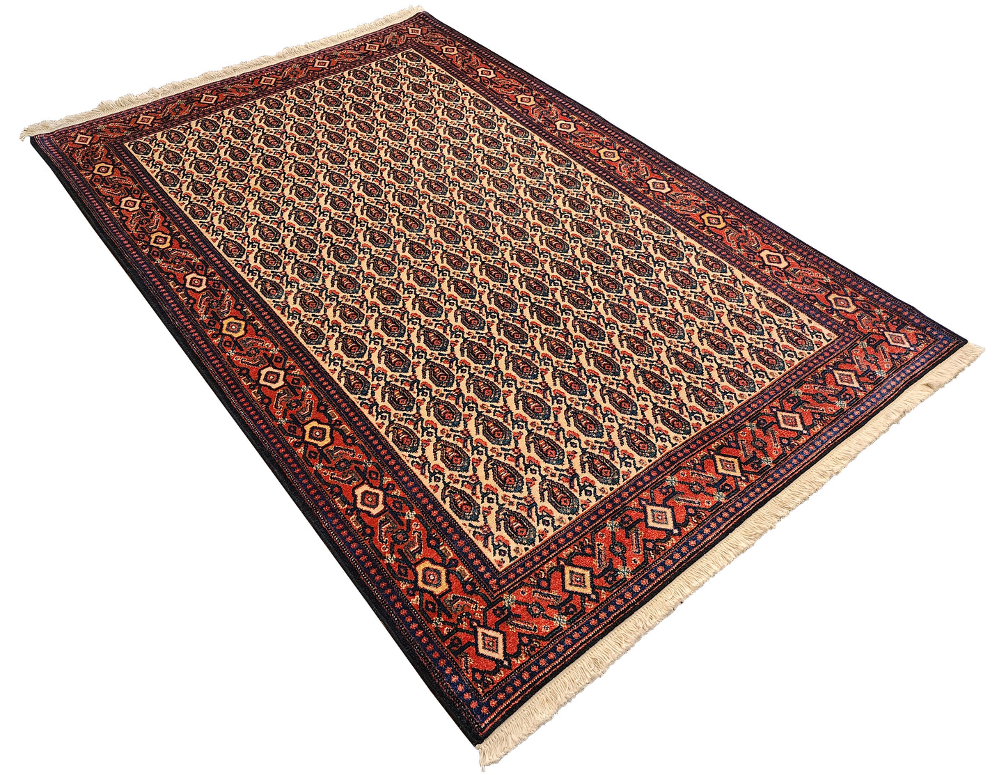 Rare Senneh, Takpood quality, circa 1960, Persia, 199x139 cm | Rug# 17289