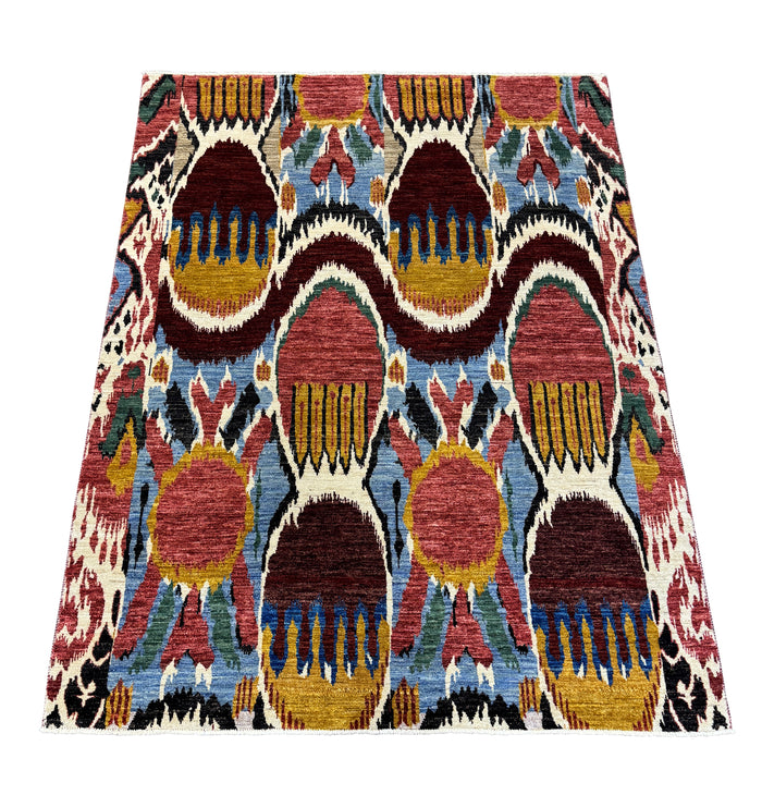 Modern designer rug Afghan, Turkmen weave 260x192cm | Rug# 24925