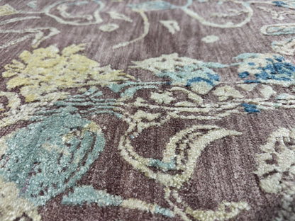 Hand knotted Transitional classic rug, wool and pure silk pile  303x219cm | Rug# 31843