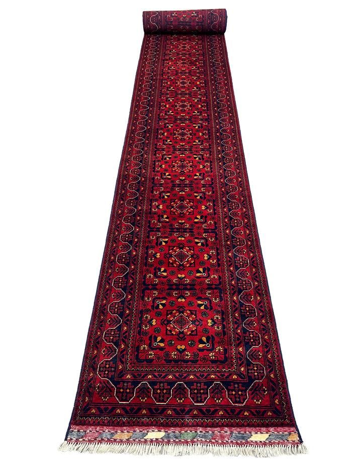 Afghan Kondor, Ersari weave, vegetable dyes, 790x81 cm | Rug#26533