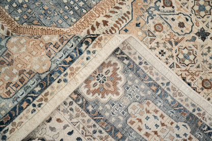 Mamluk design balanced palette of light brown harmonious mixed tones 366x275  cm | Rug #32077