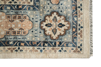 Mamluk design balanced palette of light brown harmonious mixed tones 366x275  cm | Rug #32077