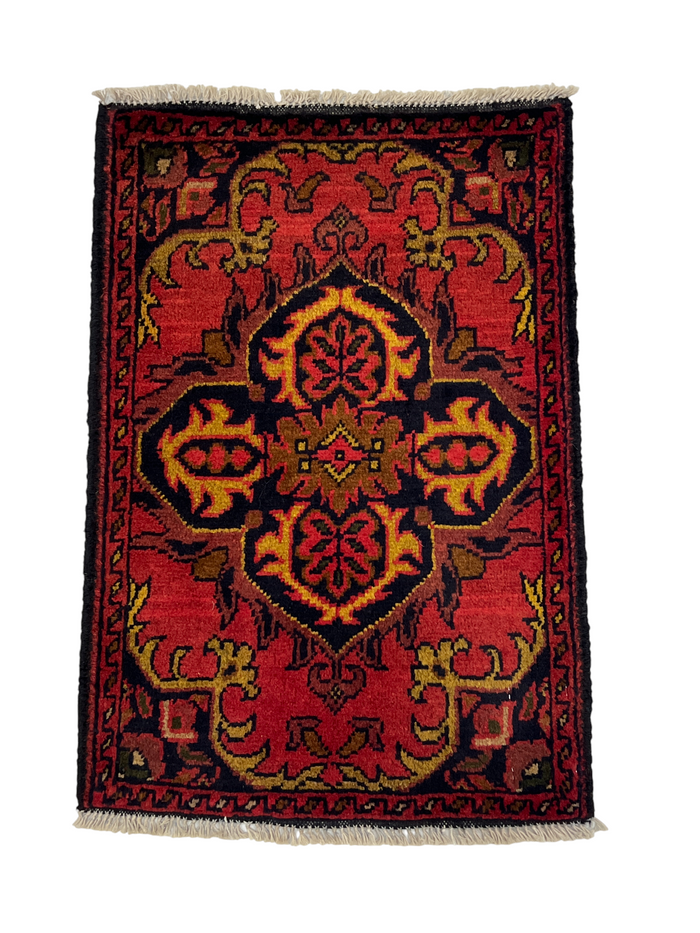 Turkmen sampler rug, wool pile, Afghan 60x40cm | Rug# 27362