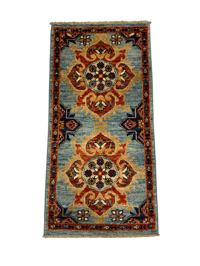 Turkmen-weave wool pile, HSW, Afghan 102x50cm | Rug# 27406