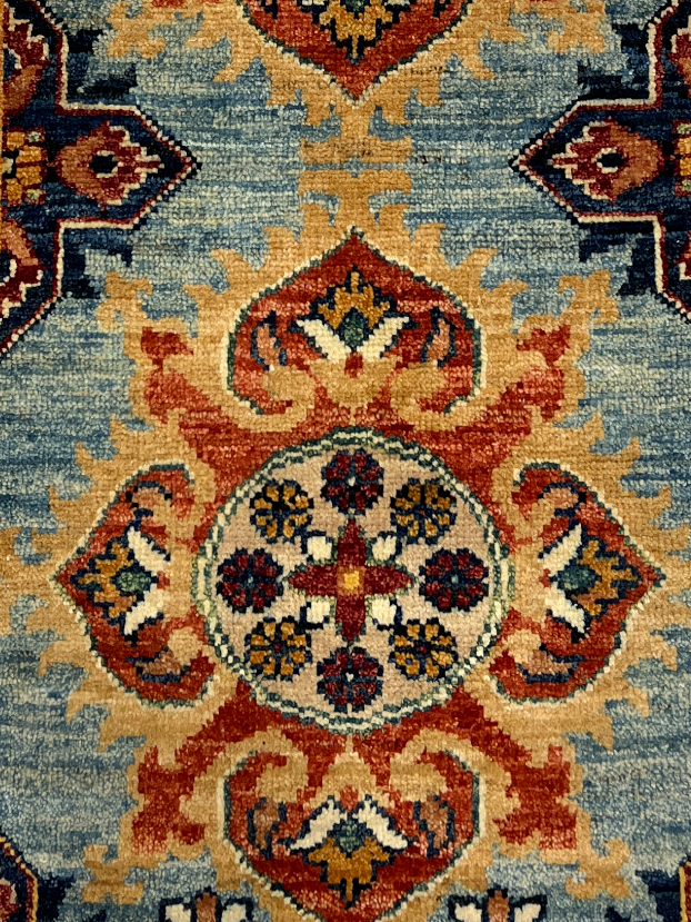 Turkmen-weave wool pile, HSW, Afghan 102x50cm | Rug# 27406