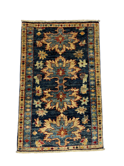 Turkmen-weave sampler rug, wool pile, HSW, Afghan 89x59cm | Rug# 27388