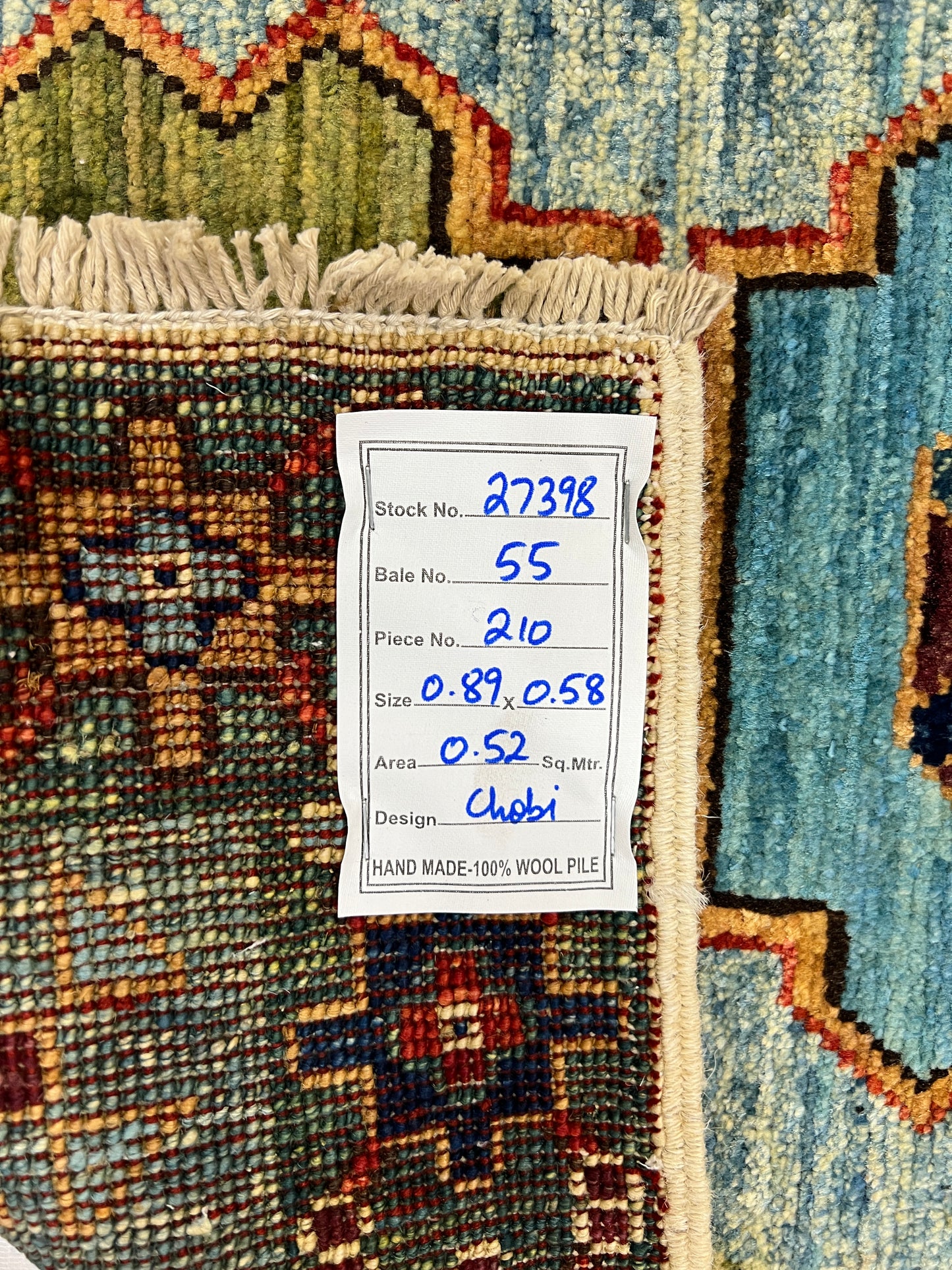 Turkmen-weave sampler rug, wool pile, HSW, Afghan 89x65cm | Rug# 27398