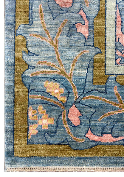 Custom-Made Turkmen weave Afghan, woven in Mazar-Sharif 273x185cm | Rug# 27509