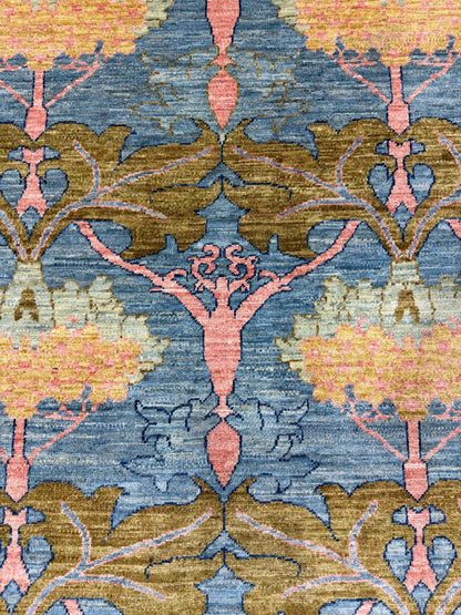Custom-Made Turkmen weave Afghan, woven in Mazar-Sharif 273x185cm | Rug# 27509