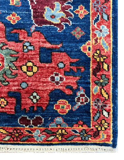 Custom-Made Turkmen weave in Mazar Sharif-Afghanistan 202x66cm| Rug# 27518