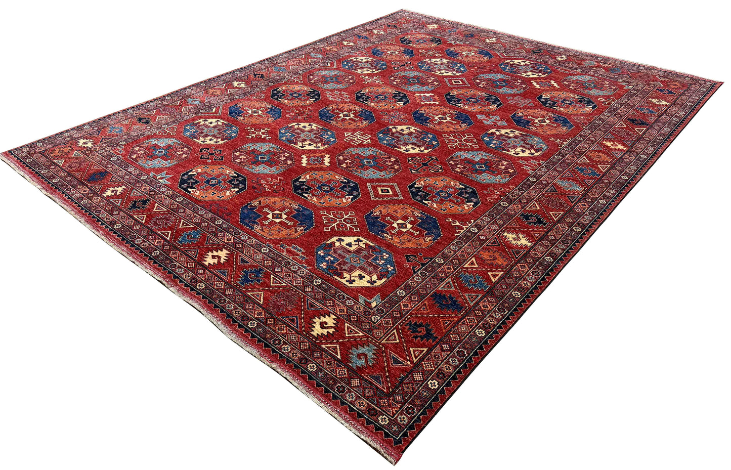 Custom-Made Ersari Turkmen, woven in Mazar-Sharif Afghanistan 391x307cm | Rug# 27507