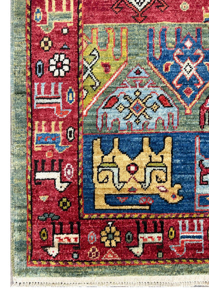 Custom-Made Turkmen weave Afghan, woven in Mazar-Sharif 243x173cm | Rug# 27512