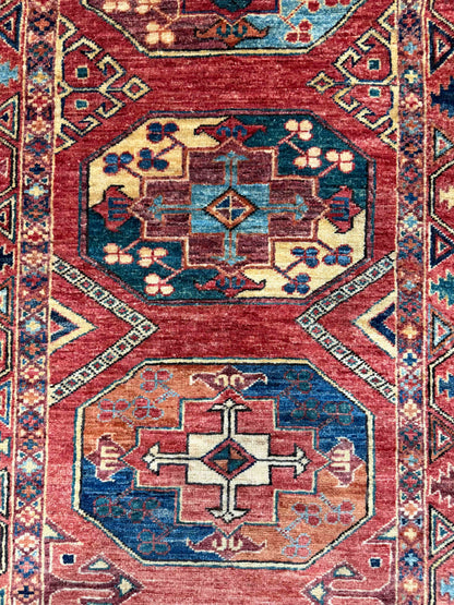 Custom-Made Ersari-Turkmen weave, woven in Khiva-Uzbekistan 323x84cm | Rug# 27513