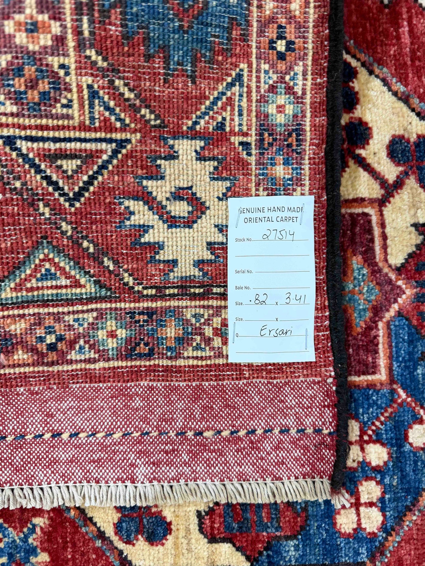 Custom-Made Ersari-Turkmen weave, woven in Khiva-Uzbekistan 341x82cm | Rug# 27514
