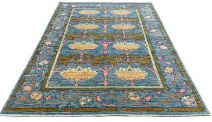 Custom-Made Turkmen weave Afghan, woven in Mazar-Sharif 273x185cm | Rug# 27509
