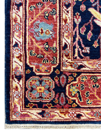 Custom-Made Turkmen weave Afghan, woven in Mazar-Sharif 185x127cm | Rug# 27511
