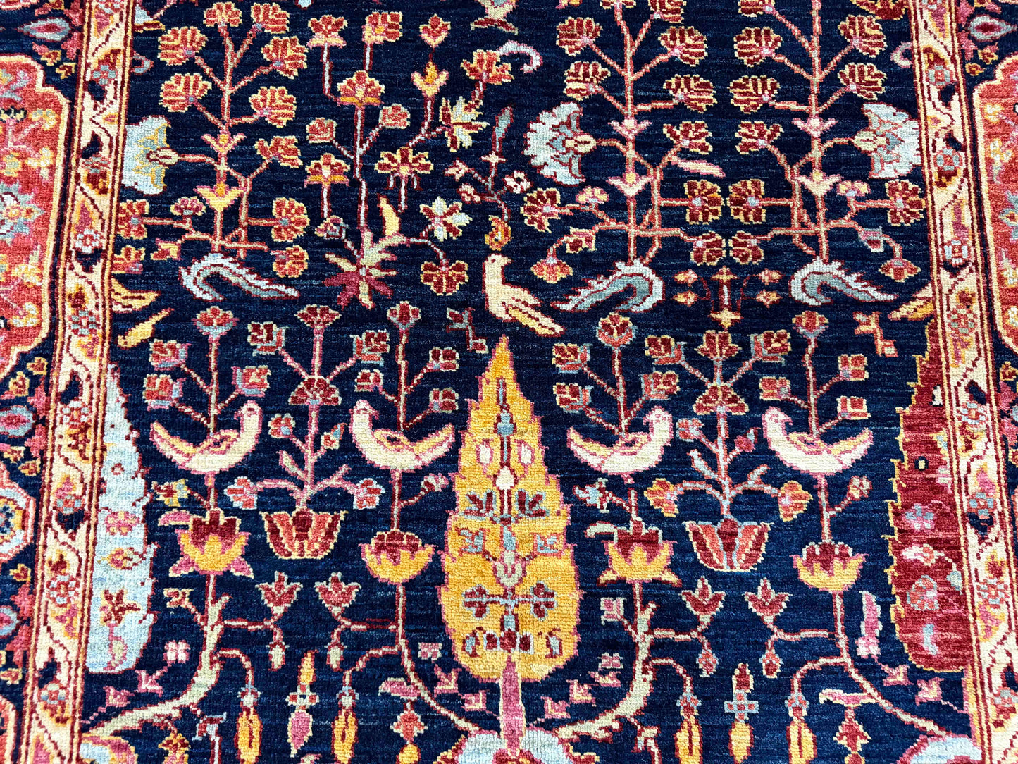 Custom-Made Turkmen weave Afghan, woven in Mazar-Sharif 185x127cm | Rug# 27511