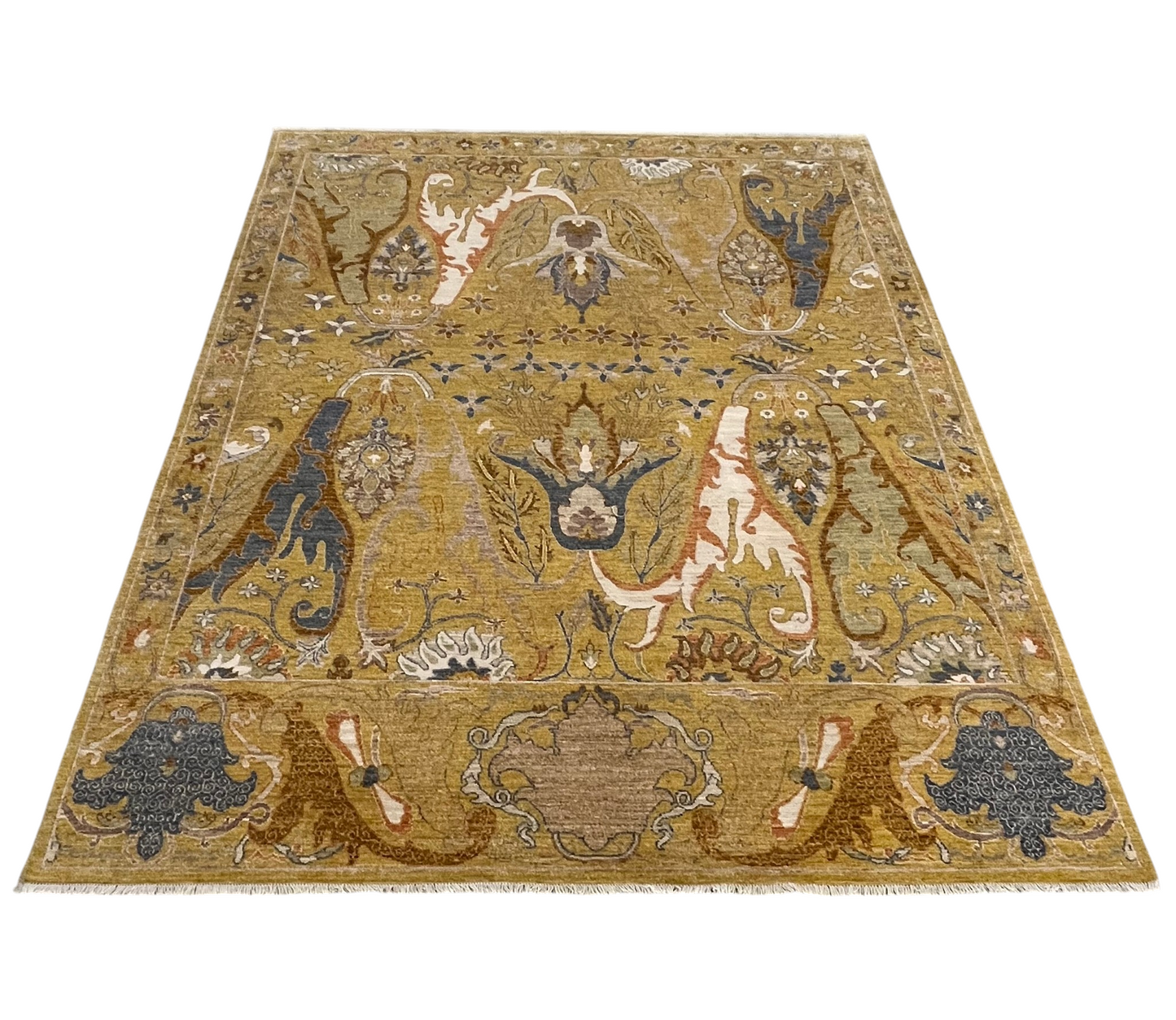 Custom-made Garous designer rug, woven in Peshawar 305x245 cm | Rug# 27503