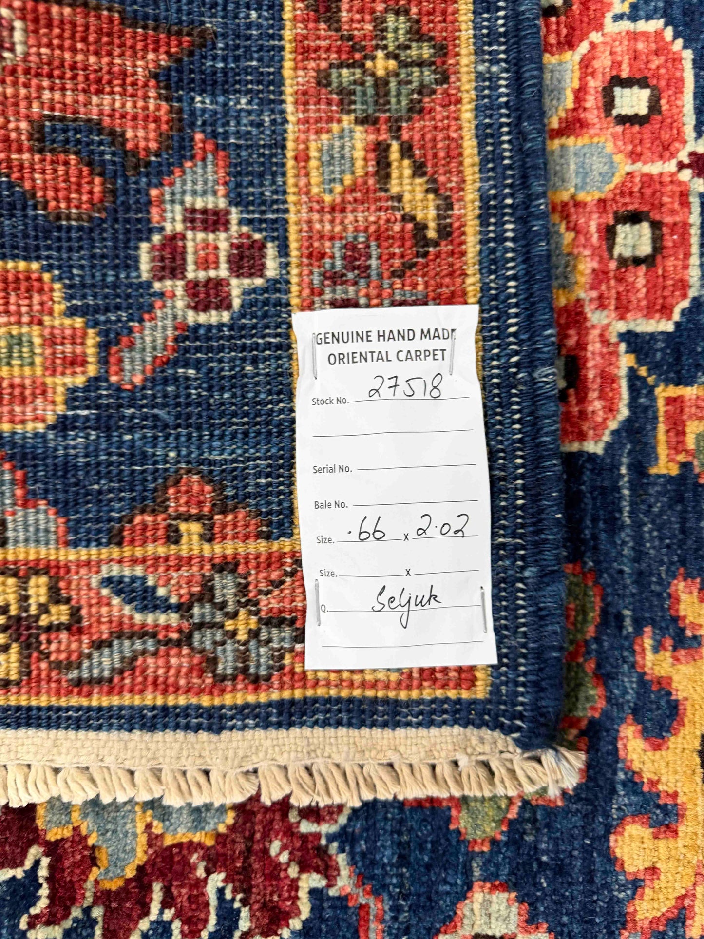 Custom-Made Turkmen weave in Mazar Sharif-Afghanistan 202x66cm| Rug# 27518