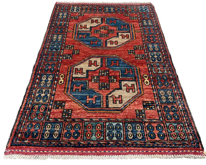 Custom-Made Ersari-Turkmen weave, Mazar Afghanistan 90x60cm | Rug# 27519