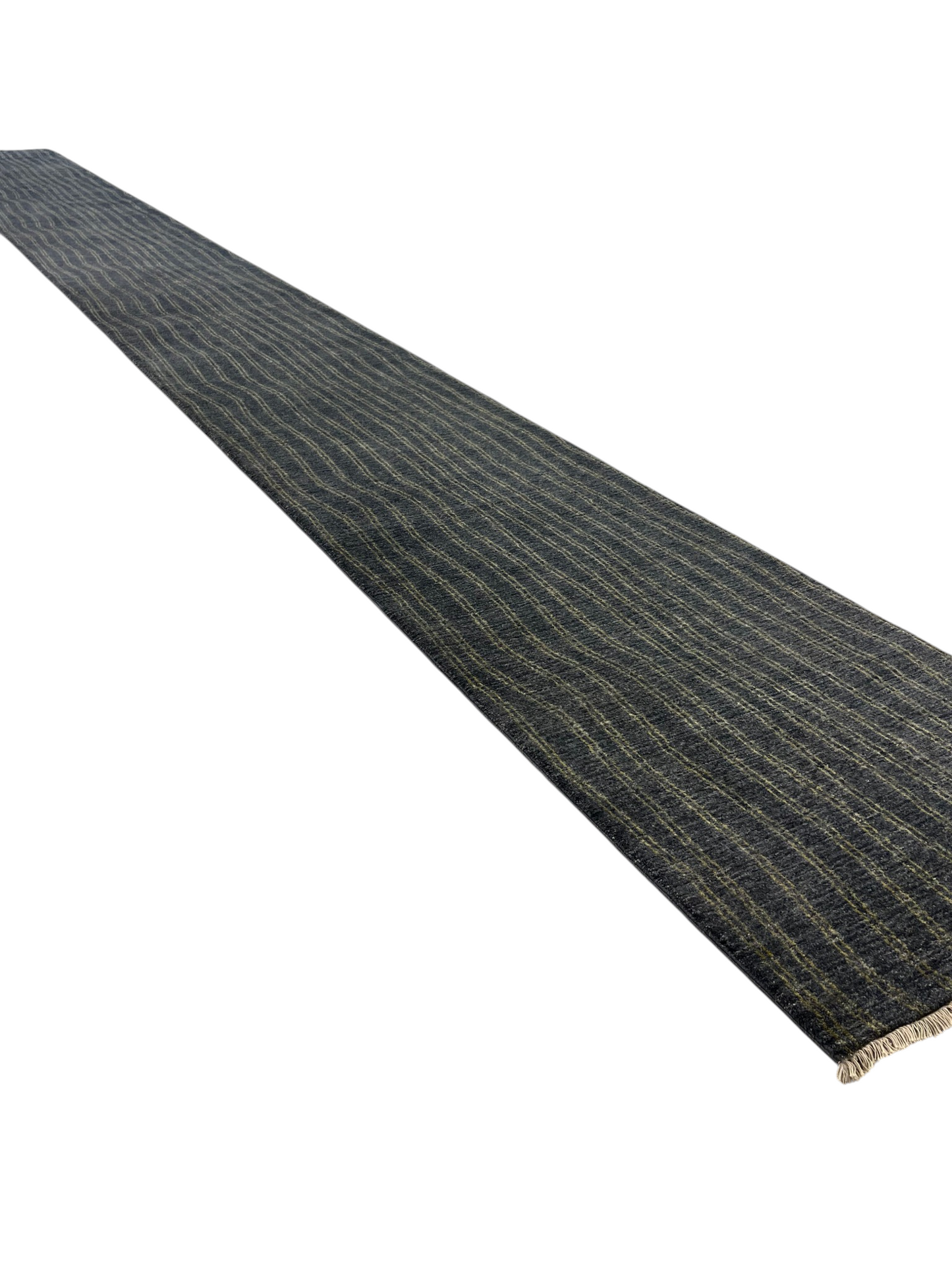 Custom-made modern designer rug, woven in Peshawar 910x94 cm | Rug# 27500