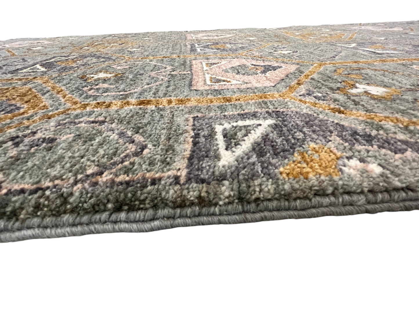 Custom-made modern designer rug, woven in Peshawar 606x92 cm | Rug# 27502