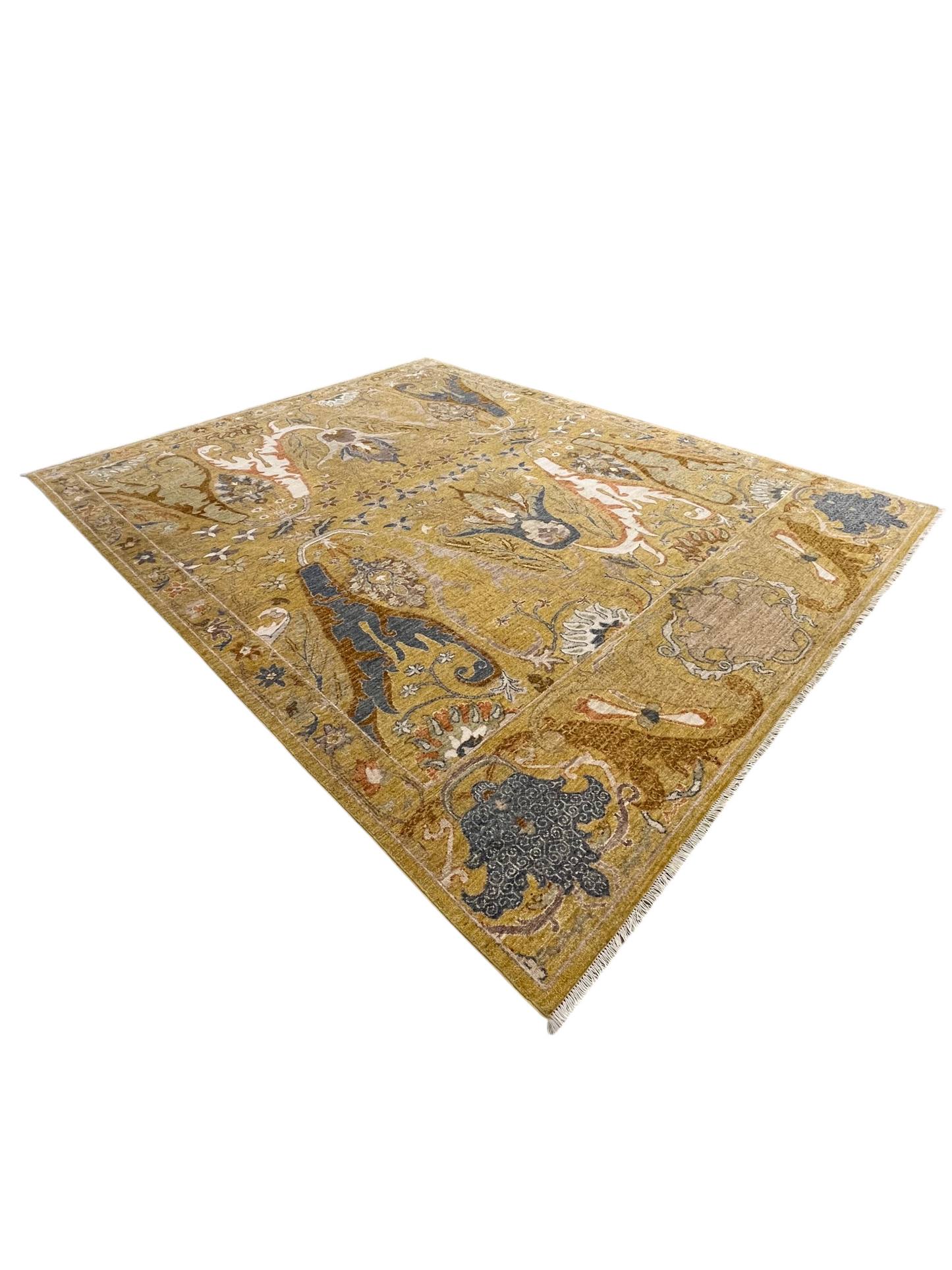 Custom-made Garous designer rug, woven in Peshawar 305x245 cm | Rug# 27503