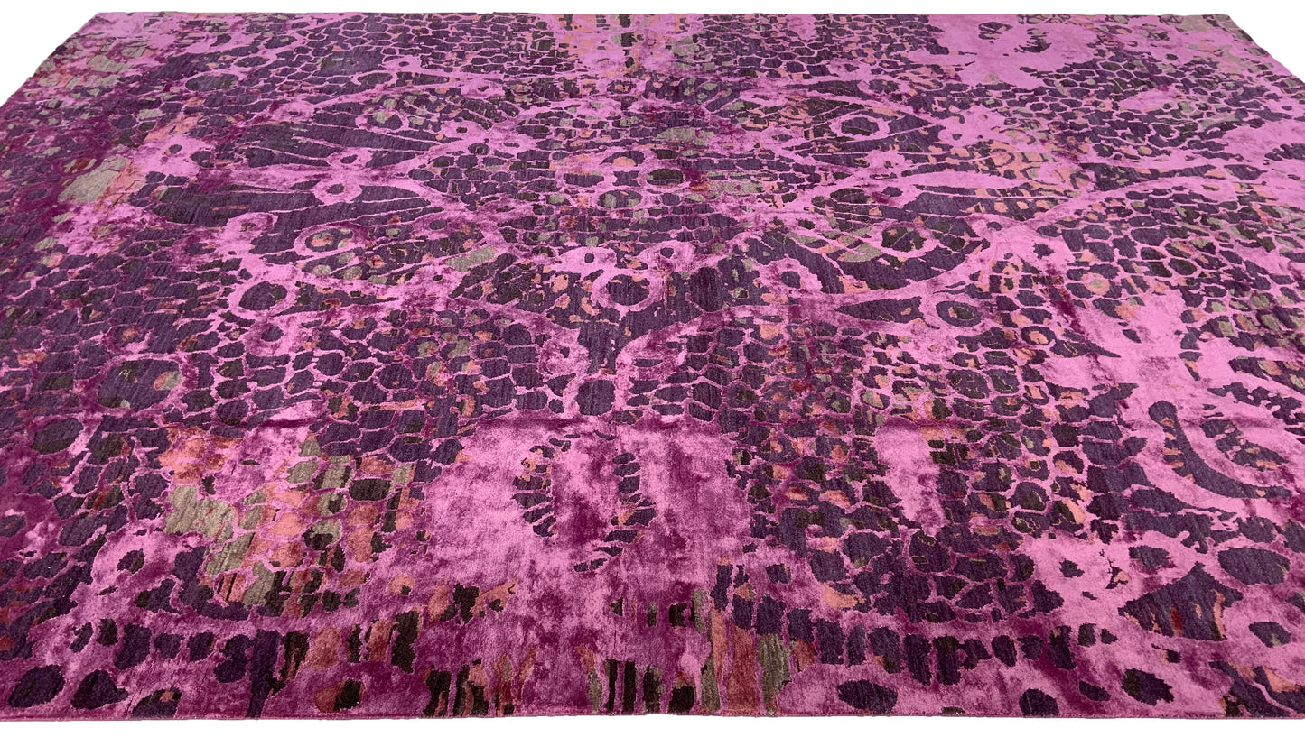 Designer Modern-Rug, wool & silk, Jaipur-india 411x302 cm | Rug#31169