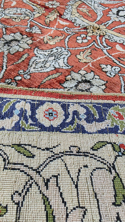 Superfine, Herekeh, circa 1935 , pure silk pile 131x77cm | Rug# 11543