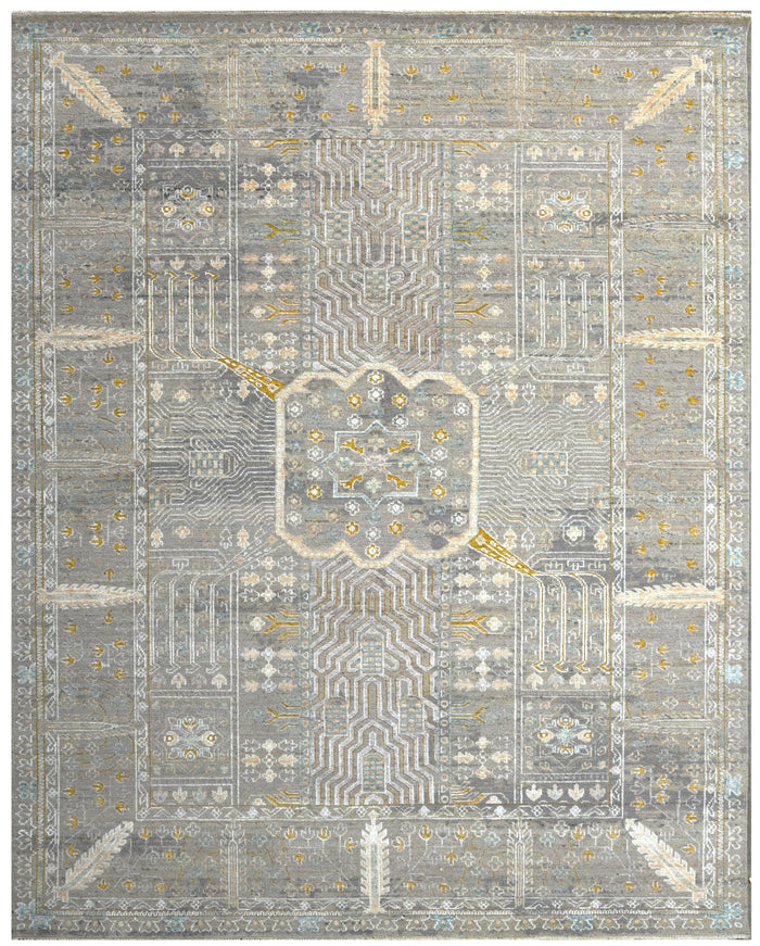 Contemporary Geometric Garden Design Rug 357x274 cm | Rug# 32080
