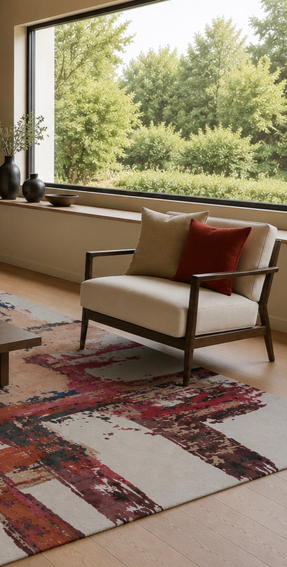 Tibetan weave designer Rug 299x241 cm | Rug# 32001