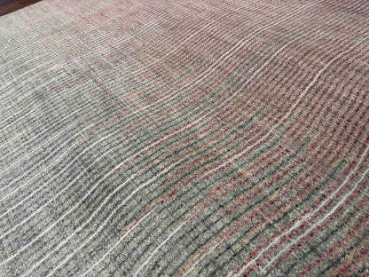 Modern Designer Rug in wool and silk,  376x278cm | Rug# 27211