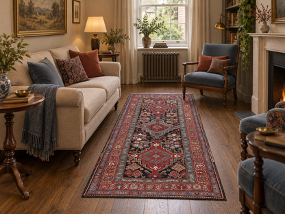 Armenian-weave ￼antique Caucasian Kazak rug 260×115 cm | Rug# 11533