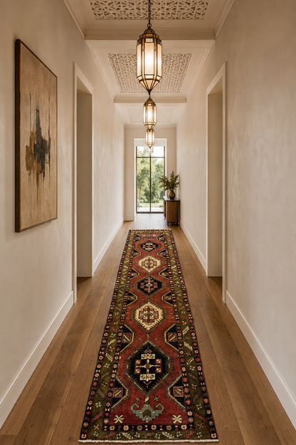Meshkin Azerbaijan Runner 416x105cm | Rug#10619