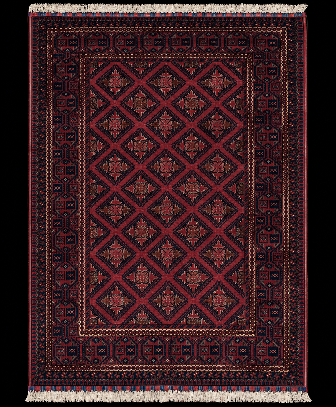 Vintage Kondooz Rug c.1970 195x129cm|  Rug# 10001TD