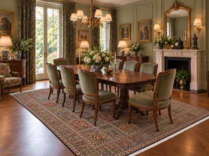Pure Silk Kashmir Persian Garden Rug 345x244 cm | Rug# 32171