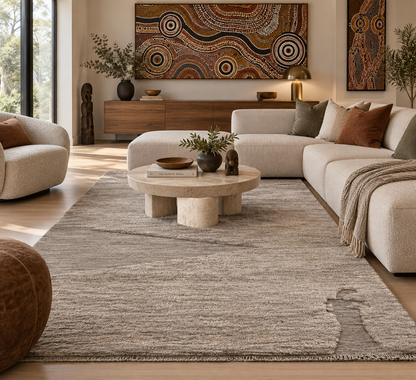 Custom-Made Modern Soumak & Knotted Pile Rug 243x165 cm | Rug# 27001