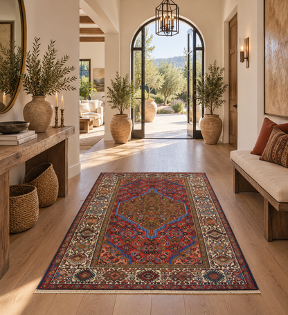 Superfine Persian Enjalass-Hamedan Rug 212x137 cm | Rug# 502