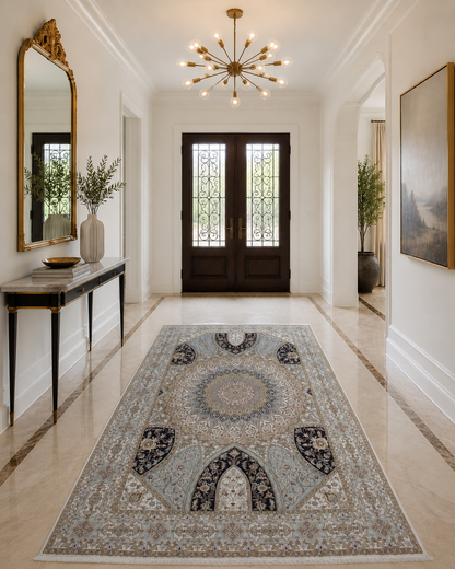 Superfine Amritsar Tabriz Dome Design Rug 275x182 cm | Rug# 31026