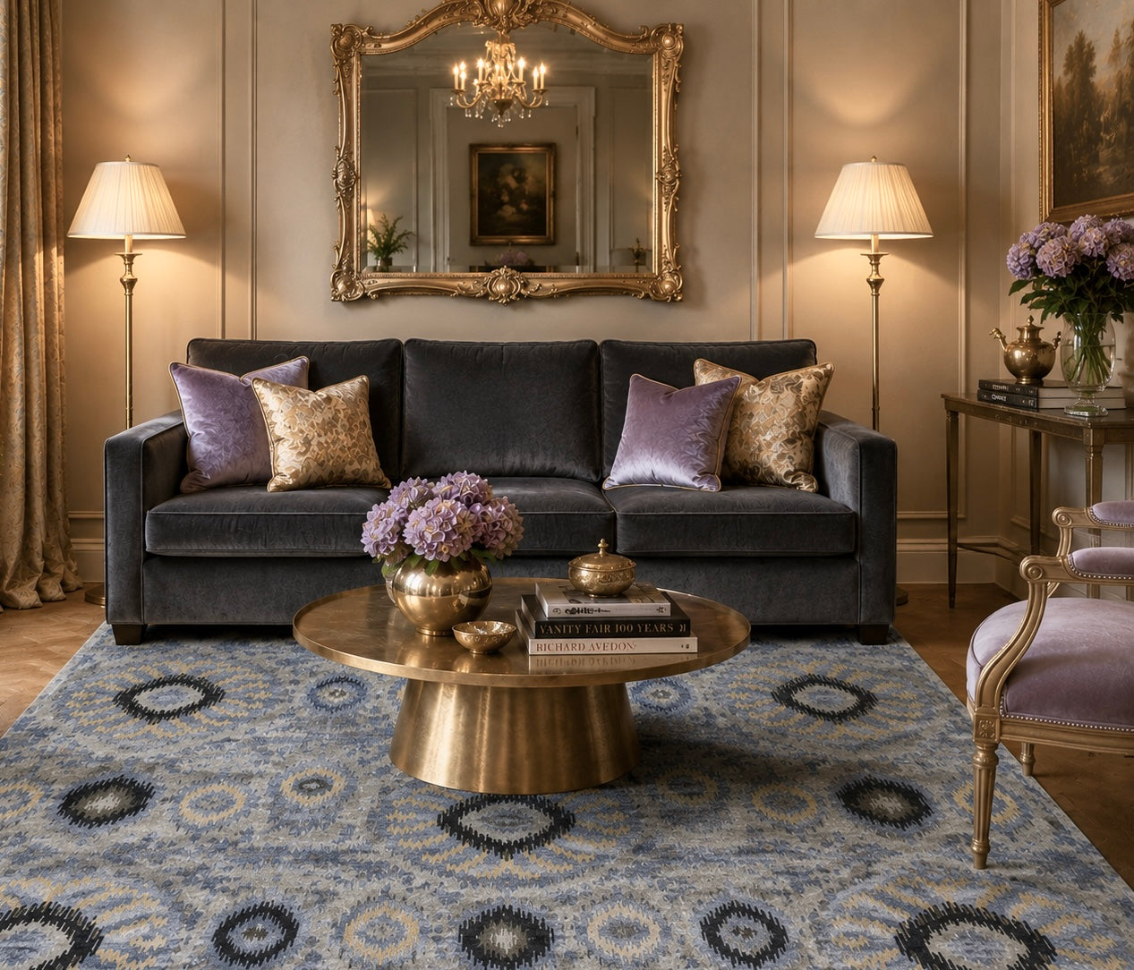 Modern Ikat design Rug 295x237cm | Rug# 30814